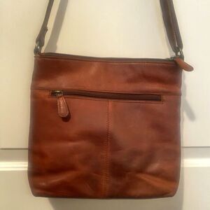 Paul & Taylor Brown Leather Crossbody Bag/Purse